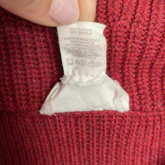 Loft outlet lounge dark red sleeveless turtleneck sweater tunic  women’s size M - Picture 4 of 10